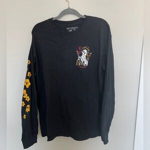 Riot Society Black Long Sleeve Shirt